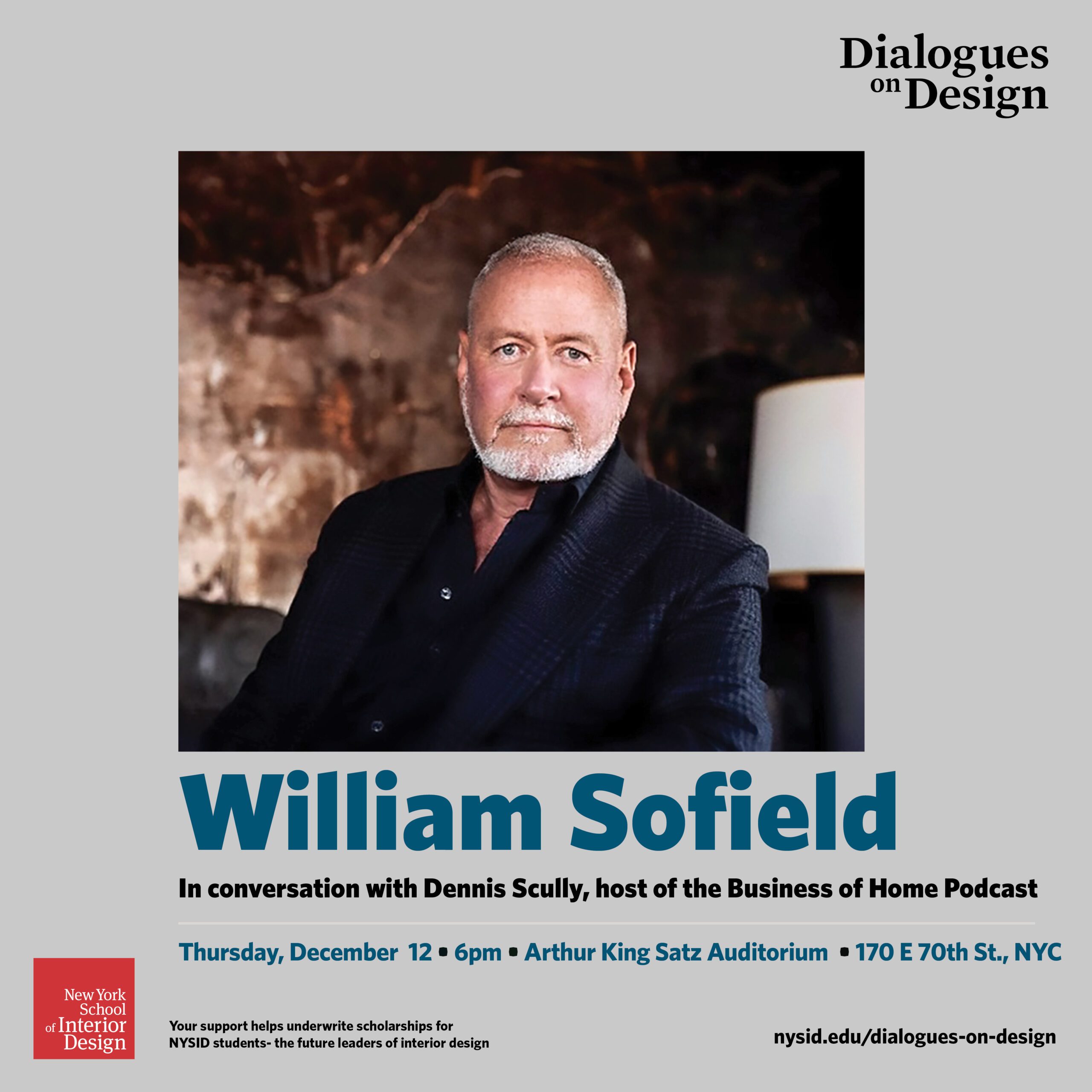 Dialogues on Design: William Sofield